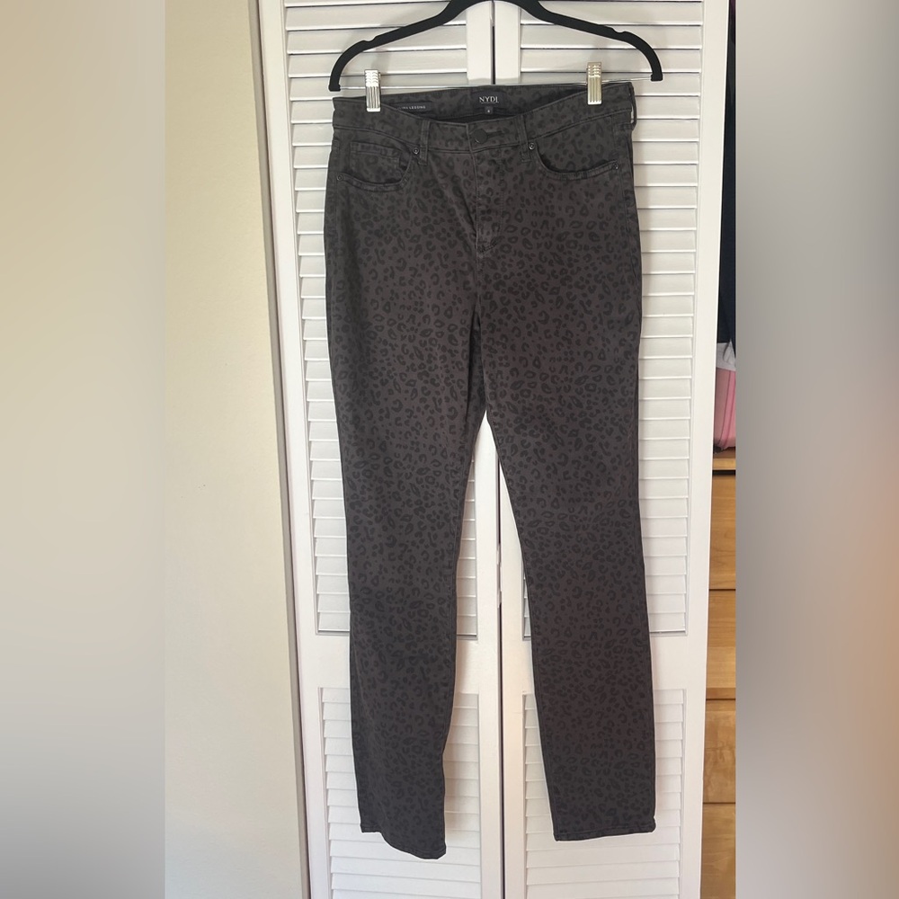 NYDJ Alina Legging Leopard‎ Print Pants